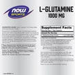 Kép 2/2 - L-Glutamine, Double Strength 1000 mg (120 veg kapszula) - Extra Erős L-Glutamin