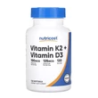 Kép 1/2 - Vitamin K2 (MK7) (100 mcg) + Vitamin D3 (5000 IU) (120 Lágykapszula)
