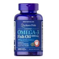 Omega-3 Fish Oil 1000 mg (300 mg Active Omega-3) (100 kapszula)
