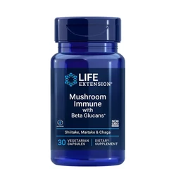 Mushroom Immune with Beta Glucans - Immunerősítő gombakeverék (30 Veg Kapszula)