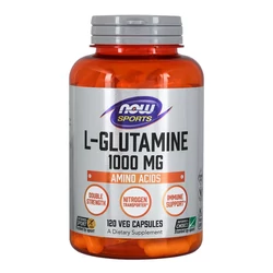 L-Glutamine, Double Strength 1000 mg (120 veg kapszula) - Extra Erős L-Glutamin