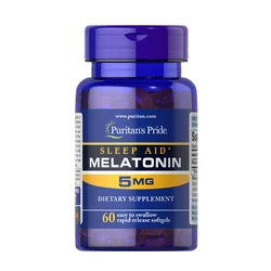 Melatonin 5 mg Sleep Aid (60 lágykapszula) - Alvás Támogató