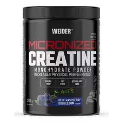 Micronized Creatine Monohydrate Powder (Kékmálnás rágógumi 300 gr) - Mikronizált Kreatin