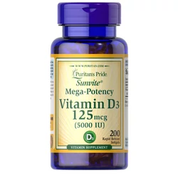 Vitamin D3 5,000 IU (200 lágykapszula)