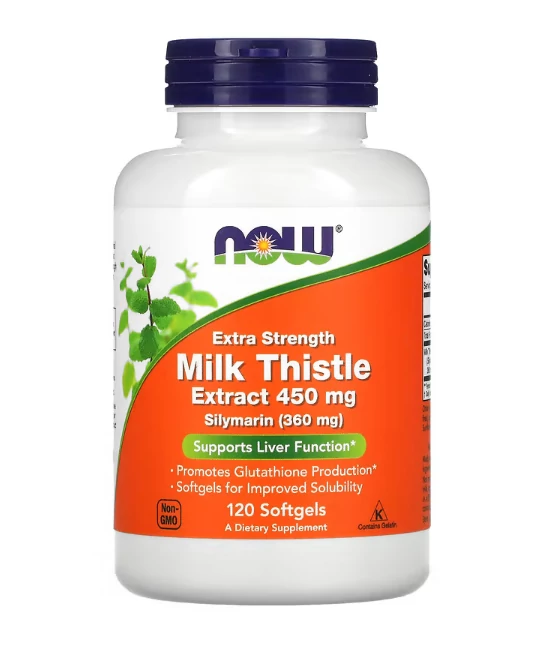 Milk Thistle Extract, Extra Strength 450 mg Silymarin  (120 lágykapszula) - Máriatövis kivonat