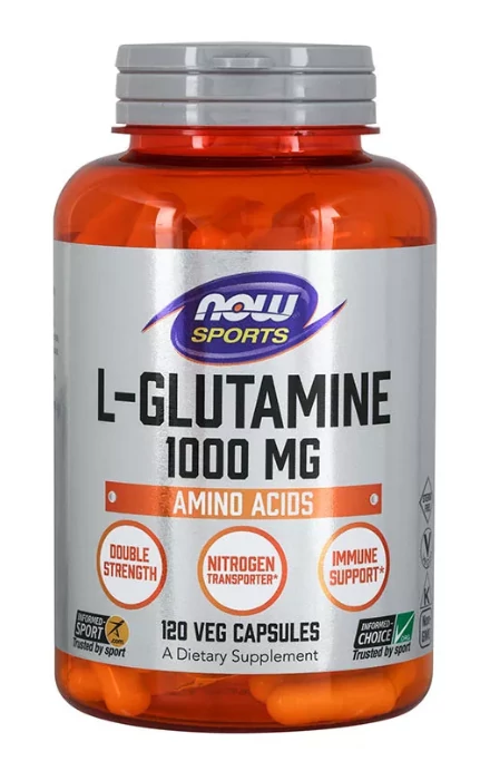 L-Glutamine, Double Strength 1000 mg (120 veg kapszula) - Extra Erős L-Glutamin