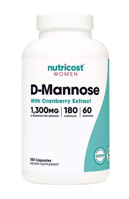 D-Mannose with Cranberry Extract for Women 1300 mg (180 Kapszula)