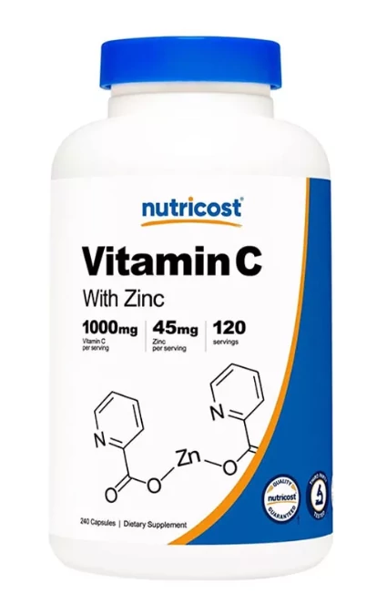 Vitamin C-1000 mg (with Zinc) (240 kapszula) - C-vitamin Cinkkel