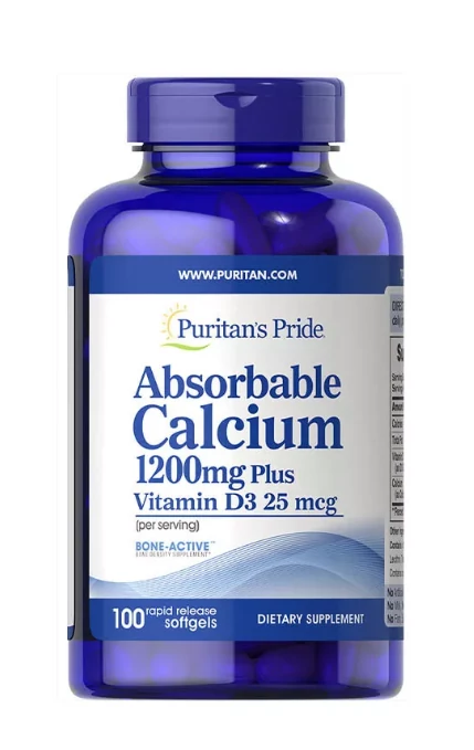Absorbable Calcium 1200 mg with Vitamin D3 1000 IU (100 lágykapszula)