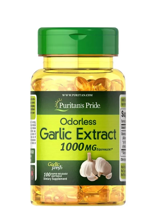 Odorless Garlic Extract 1000 mg (100 lágykapszula) - Fokhagyma kivonat