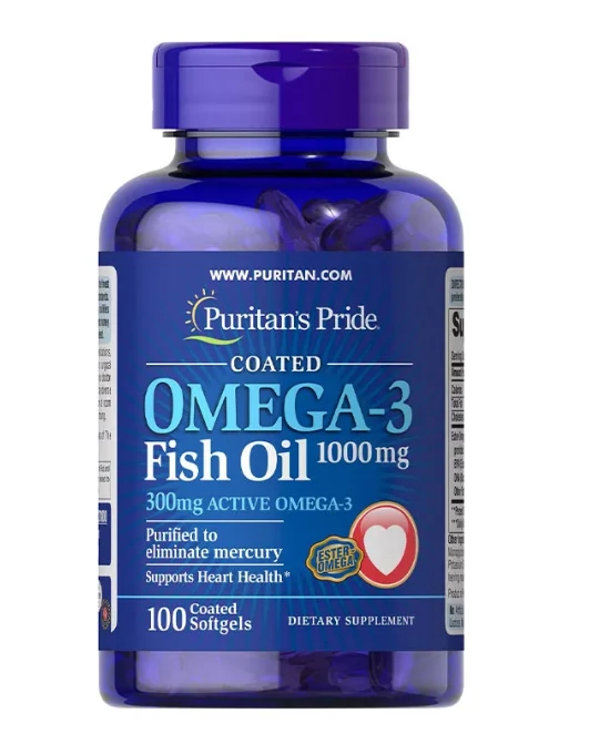 Omega-3 Fish Oil 1000 mg (300 mg Active Omega-3) (100 kapszula)